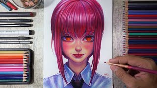 Drawing Makima (Chainsaw Man) | Fame Art