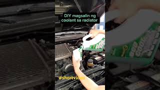 DIY magsalin ng coolant sa radiator. please subscribe leoptv #shortsvideo