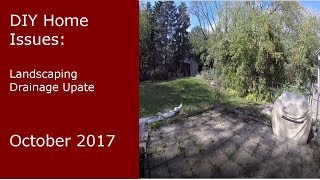 Home Landscaping drainage issues: Update 1