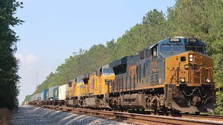 UP Power!! 2 CSX Trains in Chester VA