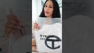 UNBOXING TELFAR SHOPPING BAG 👜 MEDIUM GREY ☑️ #telfar #telfarbag #shorts