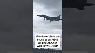 Who does not love the sound of an f-15E coming into land wheep wooop. #aviation #f15eagle #usaf