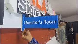 name board on wall by easy Print goa