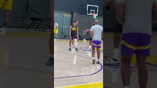 LeBron and Bronny training together! #shorts