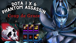 Фантомка через КРИТ в Доте 1x6 Phantom Assassin через Coup de Grace / DOTA 1x6 / Дота 2