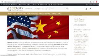 Valore dell'oro condizionato da Cina e USA