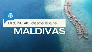 VOLANDO SOBRE MALDIVAS 🇲🇻 DRONE 4K | Música Relax con Paisajes Naturales Increíbles