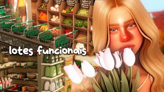 mercado funcional?! lotes REALISTAS e FUNCIONAIS para o the sims 4 🛒 — loja target, mercado, rest