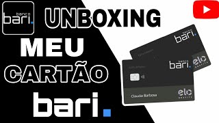 Unboxing do cartão da conta digital Banco Bari!!!