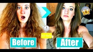 Frizzy to Sleek Hair (Under 10 Minutes!)