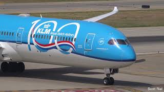 PH-BKA 787-10 Dreamliner Smooth Landing KMSP | KLM655 | AMS-MSP | KLM 100 Years Livery