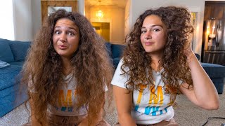 How I cut my CURLY HAIR at home