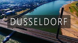 Дюссельдорф - Германия. Полет над городом. DJI Phantom 4 - Drone Aerial Footage в 4k.