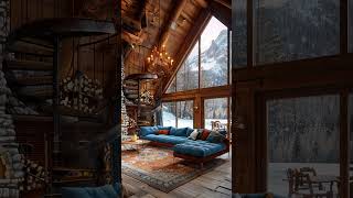 Snowy Winter Jazz Cabin ❄️ Smooth Jazz Melodies & Fireplace Ambience #cabinjazz#winterjazz