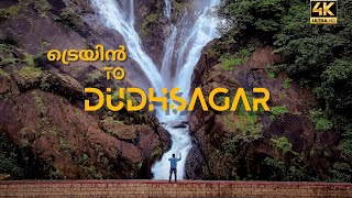 Train to Dudhsagar Falls | My First VLOG :) Malayalam Travel VLOG (English CC)| 4K GOA