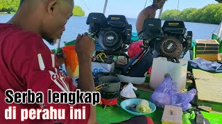 Camp fishing and cooking, Nikmatnya masak dan makan di atas perahu camp