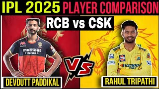 IPL 2025 - Devdutt paddikal Vs Rahul tripathi Comparison Video