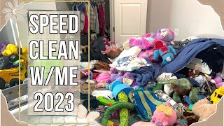 NEW Speed Cleaning Motivation |clean with me 2023 | messy room transformation