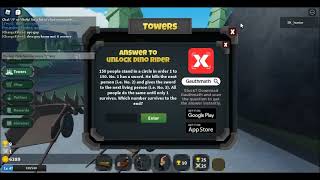 ayo guy do any of u guy know it answer?(evolution evade dino rider math quest)