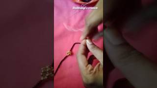 Thushi pendant mangalsutra design making at home-132 #shorts