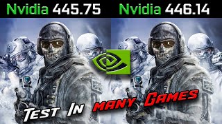 Nvidia Geforce Drivers 445.75 vs 446.14 Latest vs Old