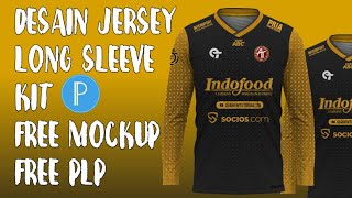 PART 1 NO PASSWORD How To Make A Long Sleeve Jersey Design In Pixellab Free Plp Free Jersey Mockup