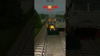 JCB vs 🚅🚃🚃🚃🚃🚃🚃 #trending #viral #youtubeshorts #bussidmod #bussid #lorry #youtubers #jcbvideo