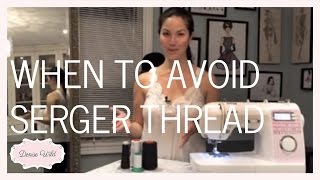 SEWING TIP: Don't Use Serger Threads In Your Sewing Machine