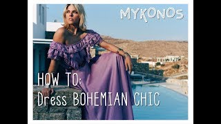 HOW TO: DRESS BOHO CHIC IN AN ISLAND #MYKONOS (with greek sub)