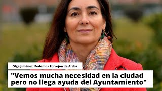 Olga Jiménez, Podemos Torrejón "Urgen medidas para los que no tienen que comer"