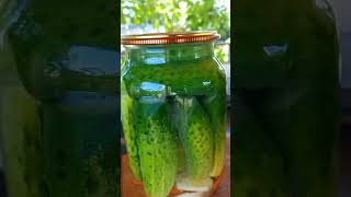 Хрустящие, кисло-сладкие огурчики на зиму🥒🥒🥒