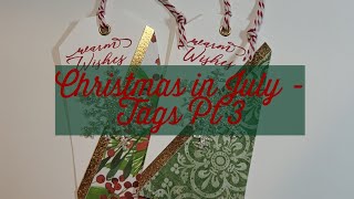 Christmas in July Tags Part 3 #altenew #distressoxide #timholtz #christmas2023 #handmadetags