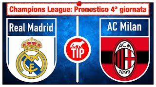 Real Madrid–AC Milan Pronostico & Tip Champions League 4ª giornata