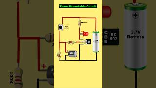 Timer Monostable Circuit diagram | Transistor delay timer