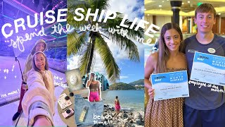 spend the week with me working on a cruise ship 🛳️ 🛟🏝️ 8km run, new books, valentine’s day!