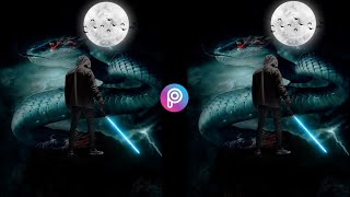 Warrior Vs Devil Snake Concept Photo Editing || PicsArt Photo Editing New Style || Horror halloween