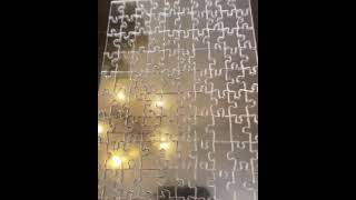 Person finishes a clear puzzle with false edges, and ends up with an extra piece...