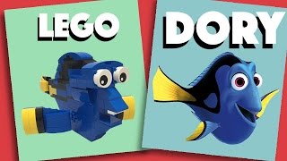 LEGO - Disney Pixar Dory - Stop Motion Build  (How to Build)