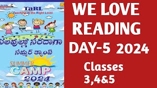 // WE LOVE READING DAY-5 // SUMMER CAMP ACTIVITIES 2024 // CLASSES 3,4&5// #MNINFO