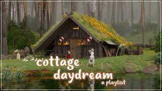 a dreamy cottagecore study playlist for fairies | relaxing harp music + spring ambience