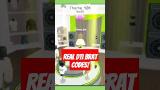 ALL BRAT CODES IN #dti #roblox #dresstoimpressroblox #dresstoimpress dres