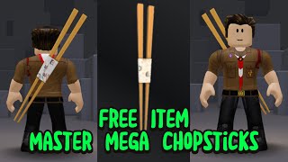 Cara Mendapatkan ITEM GRATIS MEGA CHOPSTICKS atau SUMPIT RAKSASA di ROBLOX 😍😍