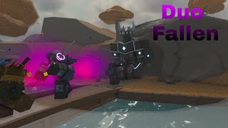 una fallen in due (Roblox- TDS)