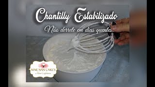 Chantilly estabilizado PARA DIAS QUENTES