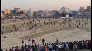 This is what happened when the local team🇳🇵 Birgunj ParsaXI,secured victory in the 20th O #cricket