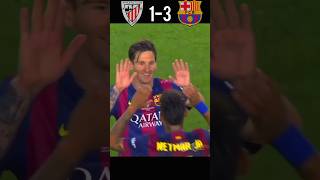 Athletic Bilbao vs Barcelona Copa Del Rey Final 14/15 🔥#football #shorts #youtube #messi #neymar 💪