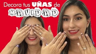 DECORA TUS UÑAS PARA NAVIDAD SUPER FEMENINAS