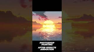 #photoshop and #aftereffects anime sunset #animestyle