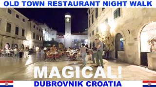 DUBROVNIK CROATIA MAGICAL RESTAURANT NIGHT WALK - THE CITY OF GAME OF THRONES WALKING TOUR