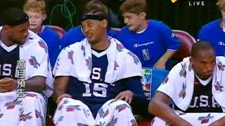 2007 Americas Cup Team USA VS Brazil Kobe Lebron Melo Show